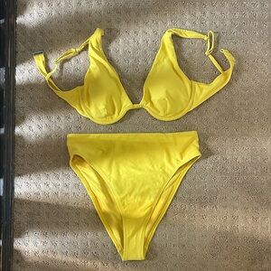 Old Navy Yellow Underwire Bikini Set